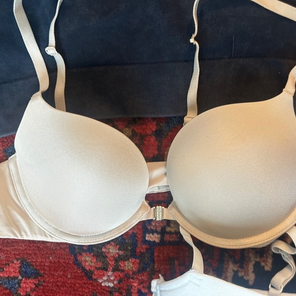5 Bras (34B): 1Strapless, 2 PushUp,  w Straps & 2 Padded Exercise Bras - Picture 2 of 16